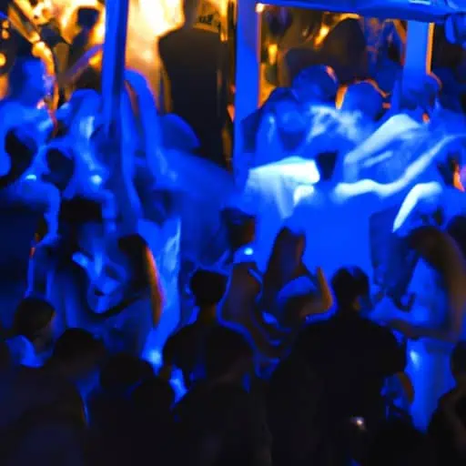 קהל תוסס רוקד במועדון לילה פופולרי באיה נאפה