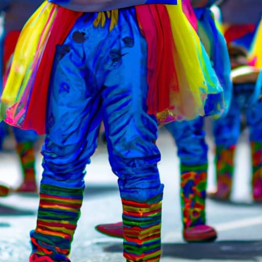 המקומיים לבושים בתלבושות צבעוניות במהלך הקרנבל בלימסול